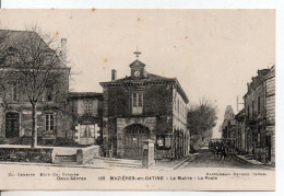 Carte Postale Ancienne Mazières En Gâtine - La Mairie. La Poste - Mazieres En Gatine