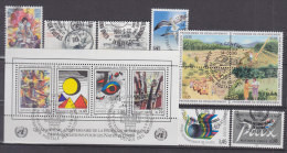 UNO Genf  Jahrgang 1986 Gestempelt, 137-Block 4 Komplett - Used Stamps