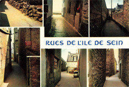 Ile De Sein * Souvenir Et Rues De La Commune * Cp 6 Vues - Ile De Sein