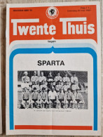 Programme FC Twente - Sparta Rotterdam - 30.5.1981 - KNVB Eredivisie - Holland - Programm - Football - Livres