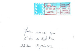 Lettre Vignette Carrier Nantes RP Pl De Bretagne 05 02 85 Affranchissement à 2,10 - Briefe U. Dokumente