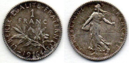 MA 22436 /  1 Franc 1916 SUP - 1 Franc