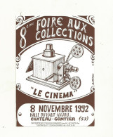 CARTE POSTALE FOIRE AUX COLLECTIONS CHATEAU-GONTIER 08/11/1992. NEUVE TTB - Bourses & Salons De Collections