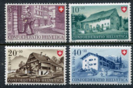 SWITZERLAND 1949 Pro Patria MNH / **. Michel 525-28 - Unused Stamps