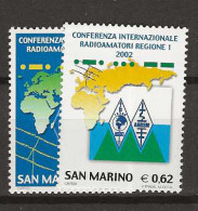 2002 MNH San Marino Mi 2030-31 Postfris** - Ungebraucht