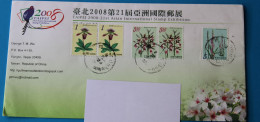 Taiwán 2008. FDC Flowers Used/circulado - Used Stamps