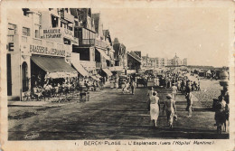 Berck Plage * L'esplanade , Vers L'hôpital Maritime * Brasserie De L'esplanade - Berck