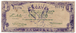 PHILIPPINES  CAGAYAN Province ONE Peso #186b  V  Pourpre Avec Texte VERT ,  Pr. NEUF - Philippines
