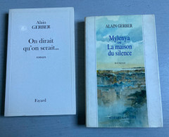 4 Livres De Alain Gerber = Le Buffet De La Gare /Le Lapin De Lune / Mylenya Ou La Maison Du Silence & On Dirait Qu’on Se - Bücherpakete