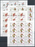 Burundi - 932/935 - Feuillets Complets - Jeux Olympiques De Los Angeles - 1985 - MNH - Nuevos