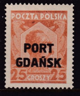 Port Gdansk 1928 Fi 16b Mint Hinged - Besatzungszeit