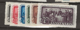 1942 MNH Slovakia Mi 105-10 Postfris** - Gebraucht