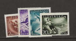 1944 MNH Slovakia Mi 147-50 Postfris** - Gebraucht