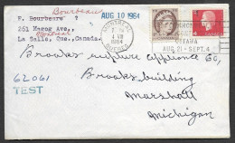 Canada Lettre Voyagé 1964 Montreal Quebec Cachet Commonwealth Games Ottawa Postmark Postally Used Cover - Storia Postale