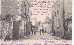 37. BALLAN MIRE. CPA. RUE DES HAUTES ATELLES. ANIMATION. ANNEE 1904 + TEXTE - Ballan-Miré