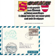 2302f: Österreich 1962, Sei Gegrüßt Mein Vaterland (Ballonpost Zuleitung Horn), Grillparzer- Zitat - Horn