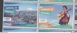 ECUADOR, 2017, MNH, CARNIVAL OF GUARANDA, MOUNTAINS, GUITARS, 2v - Carnevale