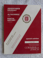 AC Corinphila 66 Auction 1981: Argentina, Uruguay & Switzerland Cantonals Coll. Limmat' & 'Winkelried' - Catalogues De Maisons De Vente