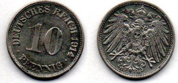 MA 22500 / Allemagne - Deutschland - Germany 10 Pfennig 1914 G SUP - 10 Pfennig