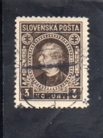 1939 Slovacchia - Andrei  Hlinko - Oblitérés