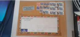 Large Cover With High Franking (including 7 Ex 5 HKD) From Kowloon Hong Kong To France (19 May 1983) - Customs Sticker - Briefe U. Dokumente