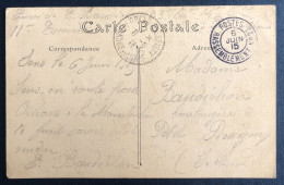 France, WW1 - Sur CPA - TAD POSTES RASSEMBLEMENT N°22 - 6.6.1915 - (B092) - WW I