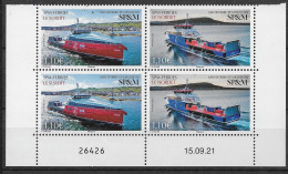 2021 Saint Pierre Et Miquelon  N° 1272 1273  Nf** MNH . Bateau. Les Ferries. Coin Daté 15.09.21. - Unused Stamps