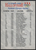 UNITED STATES - U.S. OLYMPIC CARDS HALL OF FAME - SUMMER / WINTER OLYMPIC GAMES - # 88 - Trading-Karten