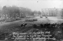 Carte Photo : 11 Novembre 1929, La Revue Et Le Défilé Des Troupes - Haguenau