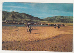 Mongolia Circulated Postcard - Horsemen , Tsetserlig , Hubsugul Aimak - Azië