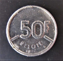 BELGIQUE - Pièce De 50 Francs - Nickel - 1990 - 50 Frank