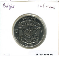 10 FRANCS 1970 BÉLGICA BELGIUM Moneda FRENCH Text #AX429.E - 10 Frank