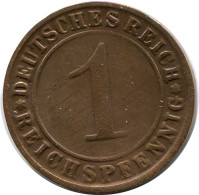 1 REICHSPFENNIG 1925 G ALEMANIA Moneda GERMANY #DB772.E - 1 Renten- & 1 Reichspfennig
