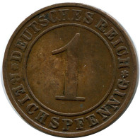 1 REICHSPFENNIG 1924 A ALEMANIA Moneda GERMANY #DB771.E - 1 Rentenpfennig & 1 Reichspfennig