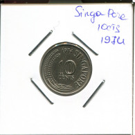 10 CENTS 1974 SINGAPUR SINGAPORE Moneda #AR818.E - Singapour