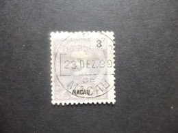 MACAU PORTUGAL SG 116 USED STAMP POSTMARK 23 DEC 1899 - Altri & Non Classificati