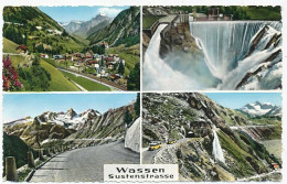 CPA CARTE POSTALE SUISSE HELVETIA LA  MALLE POSTE AUTOBUS SCHWEIZE POST WASSEN SUSTENSTRASSE - Wassen