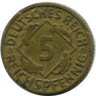 5 REICHSPFENNIG 1924 D ALLEMAGNE Pièce GERMANY #DB870.F - 5 Rentenpfennig & 5 Reichspfennig