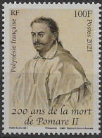 2021 Polynésie Française N° 1285 Nf** MNH. Pomare II. - Neufs