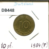 10 PFENNIG 1984 F WEST & UNIFIED GERMANY Coin #DB448.U - 10 Pfennig