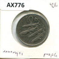 10 KRONUR 1984 ICELAND Coin #AX776.U - Island