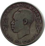 1 SHILLING 1966 TANZANIA Coin #AP945.U - Tansania