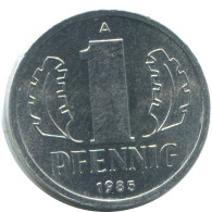 1 PFENNIG 1985 A DDR EAST GERMANY Coin #AE065.U - 1 Pfennig