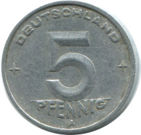 5 PFENNIG 1949 A DDR EAST GERMANY Coin #AE019.U - 5 Pfennig