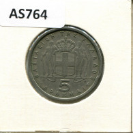 5 DRACHMES 1954 GREECE Coin #AS764.U - Grèce