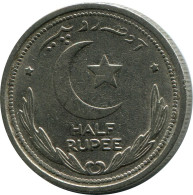 1/2 RUPEE 1949 PAKISTAN Coin #AK268.U - Pakistán