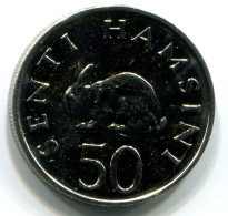 50 SENTI 1990 TANZANIA UNC Rabbit Coin #W11325.U - Tansania