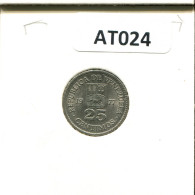 25 CENTIMOS 1977 VENEZUELA Coin #AT024.U - Venezuela