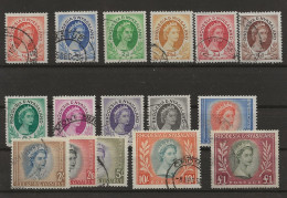 Rhodesia & Nyasaland, 1954, SG 1 - 15, Used - Rhodesië & Nyasaland (1954-1963)
