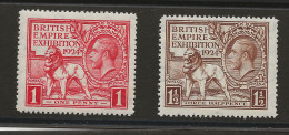 Great Britain, 1924, SG 430 - 431, MNH, "dated 1924" - Neufs